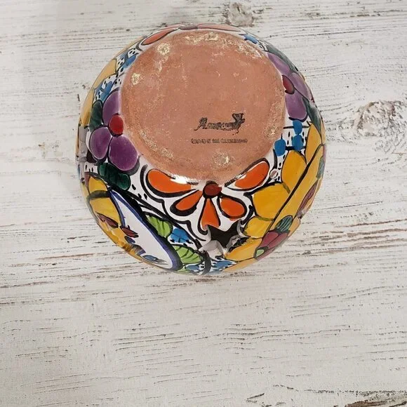 Handmade  Hand painted  Sun Moon Stars Flowers Colorful Candle Holder - Picture 4 of 4